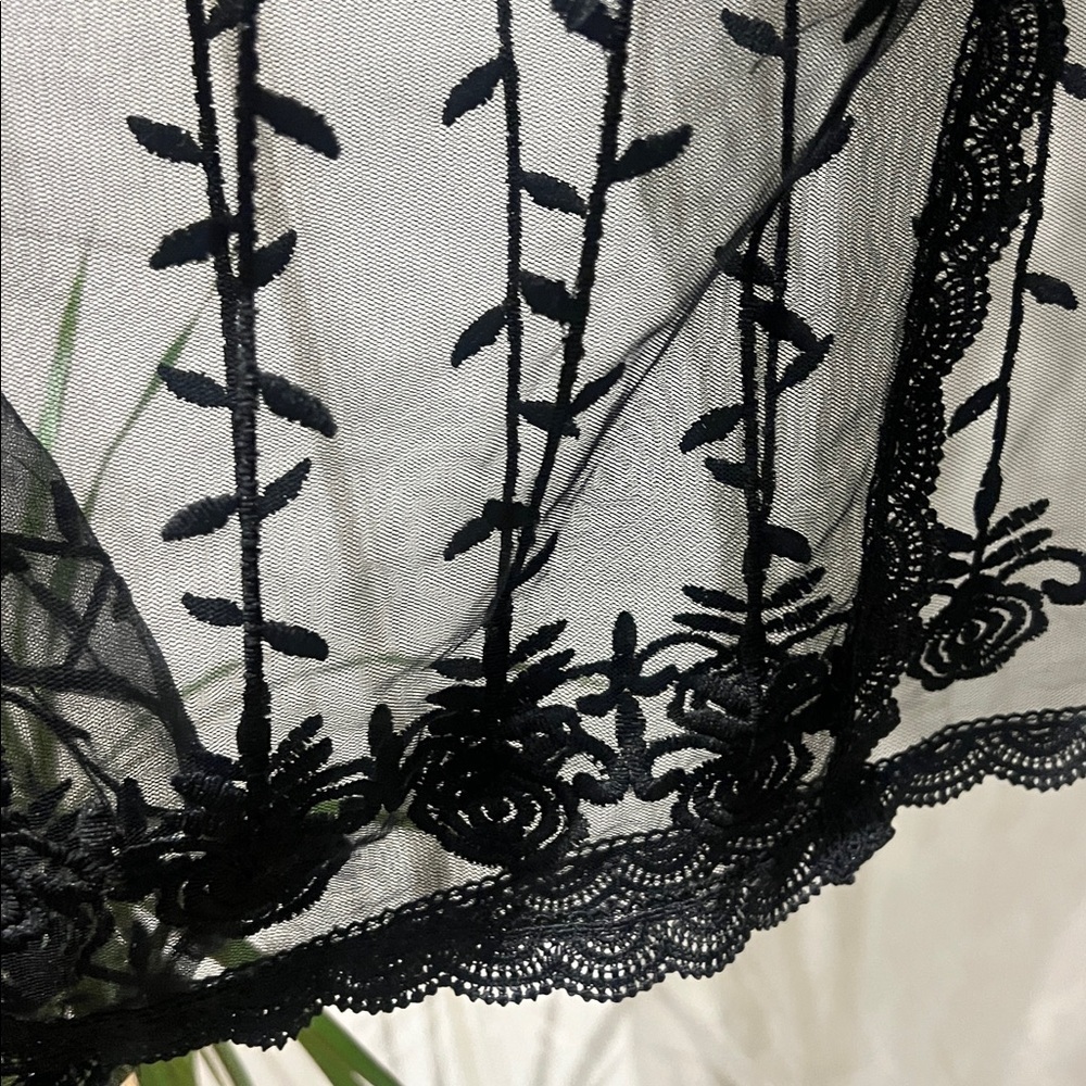 Torrid Black Lace Ruana Kimono Duster - Picture 10 of 14